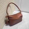Long Handle Splicing Geometric Bag Fashionable Versatile Hand Carry Shoulder Messenger Bag