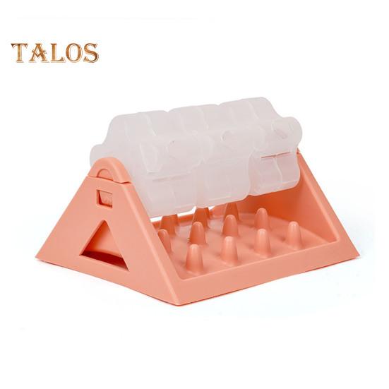 

Игрушка-протечка для еды, интерактивная игрушка-головоломка для раздачи лакомств для собак, миска для медленной подачи корма для кошек и щенков, дрессировка и облегчение скуки розовый