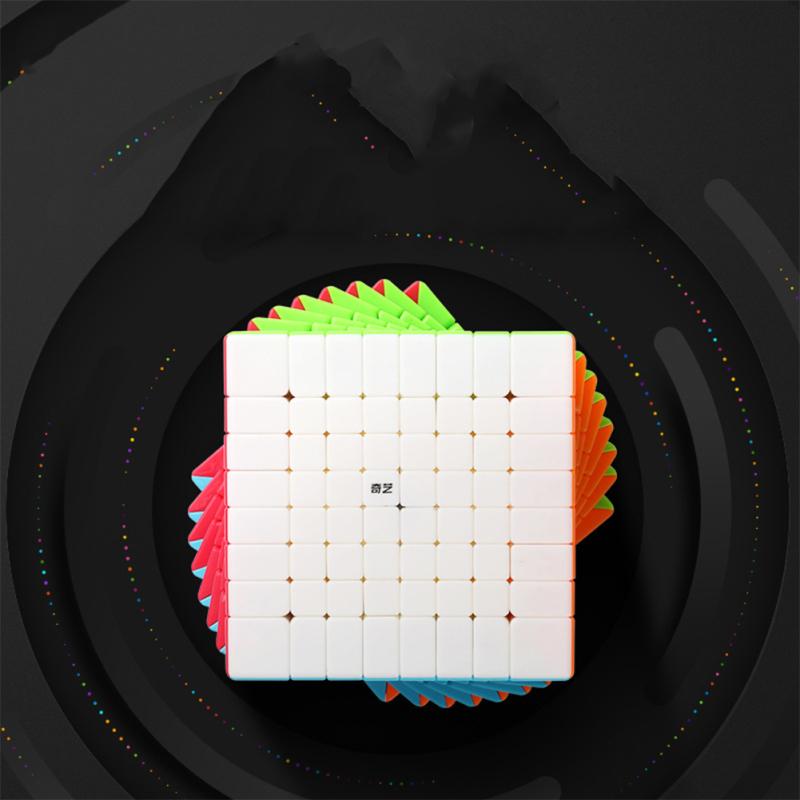 

Пластиковый Qiyi 8x8x8 умный скоростной куб-головоломка, подарки, игрушки-головоломки, куб без наклеек