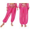 Women's Belly Dance Harem Pants Shiny Sequin Tassel Trouser Arabic Performance Loose Pants