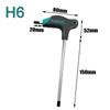 T type Hex Key Wrench Spanner with Chrome Vanadium Steel Material