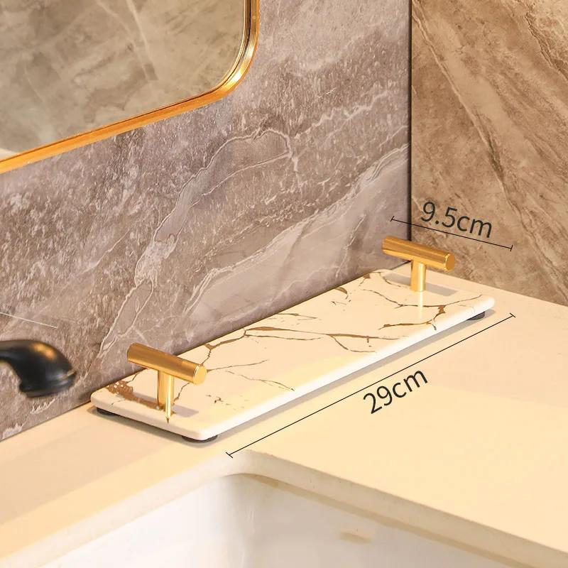 Creative Marble Texture Ceramic Toothbrush Cup Bathroom Accessories Set Soap Bottle Toothbrush Holder Soap Dish Household Tray