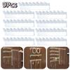 9Pcs Transparent Necklace Holder Wall Mounted Earrings Necklace Organizer  Jewelry Store