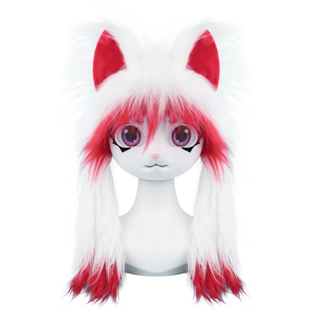 Kig Plush Animal Head Wearable Headgear Furui Lolita Cos Cute Fursuit Furui Fursuit