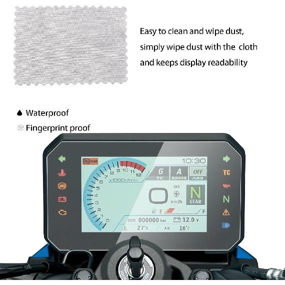 2 Set Instrument Film Dashboard Screen Protector Replacement for Suzuki Vstrom 800 DE V-strom 1050 DE GSX-8S GSX8S GSX8R 2023 2024 2025 Cluster