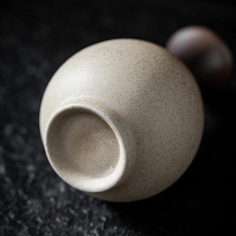 Japanese Ceramic Vase Handmade Retro Flower Vases Simple Mini Bud Vase Wedding Flower Arrangement Living Room Home Decoration