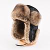 Winter Warm Faux LeatherHat With Long Fleece Lining Men Women Windproof Ear Protection Cap Cycling Snow Travel