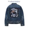 Large-sized Cool MC Indian Chief Pattern Motorcycle Rider Eco-friendly Fabric Ironing Applique Vest Back Embroidery Patch