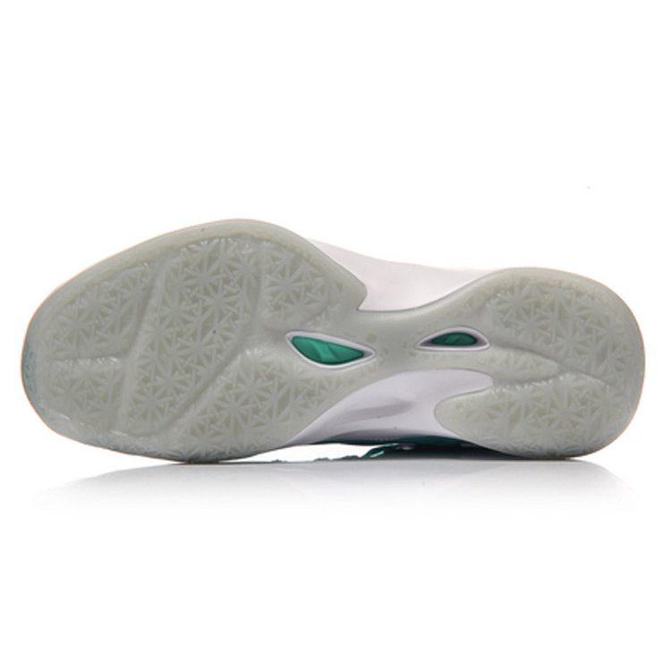 Li Ning SONIC 5 Comfortable Cushioning Slip Resistant Mid top Basketball Shoes Men's Fluorescent Light Green ABAM019-1