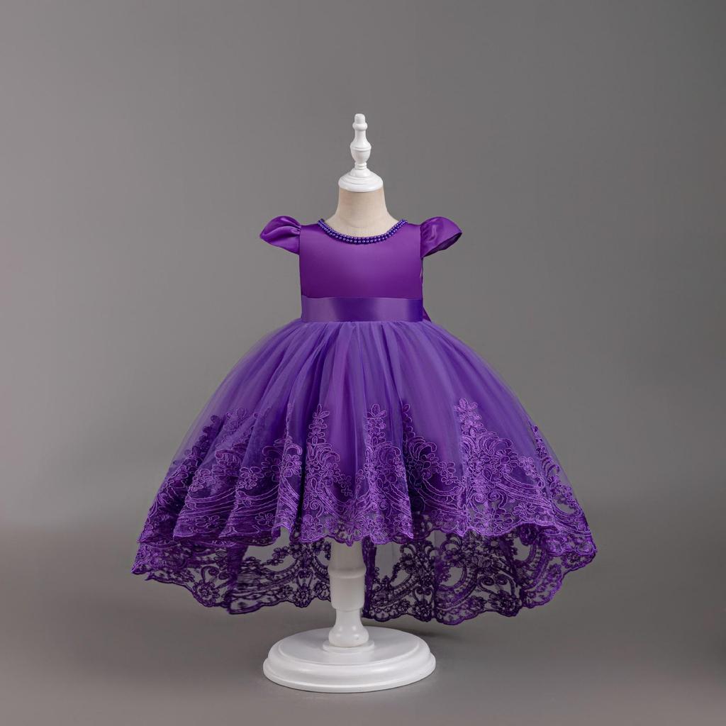Girls' Performance Lace Tulle Skirt - Birthday Party Outfit for Ages 1+
