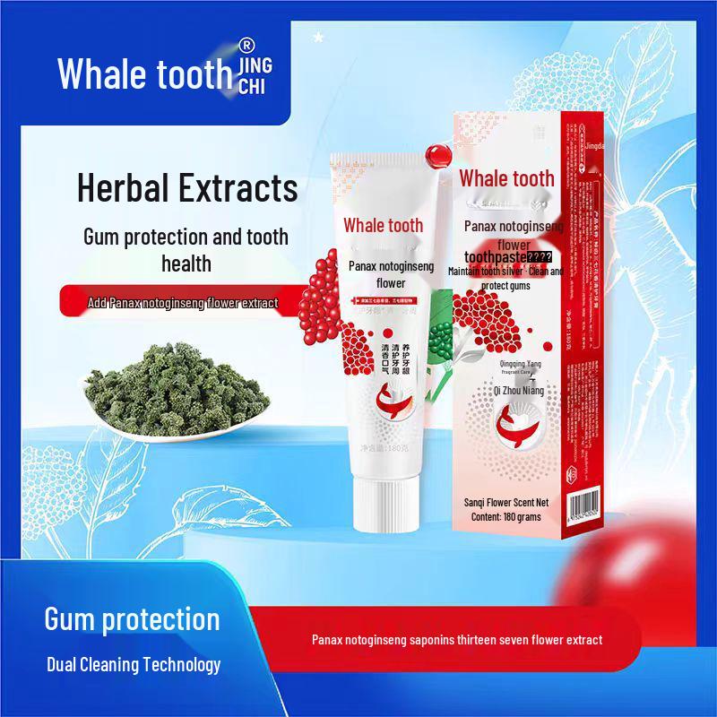 Whale Tooth Adult Toothpaste: Fresh Breath & Gum Care Solution