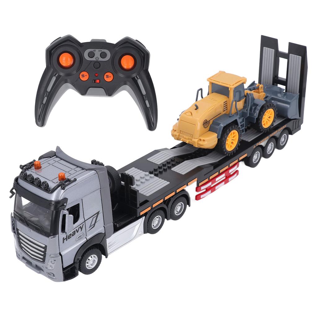 Kids Single Layer Transport Truck Toy 9 Channel Light and Music Transport Vehicle Toy Openable Door