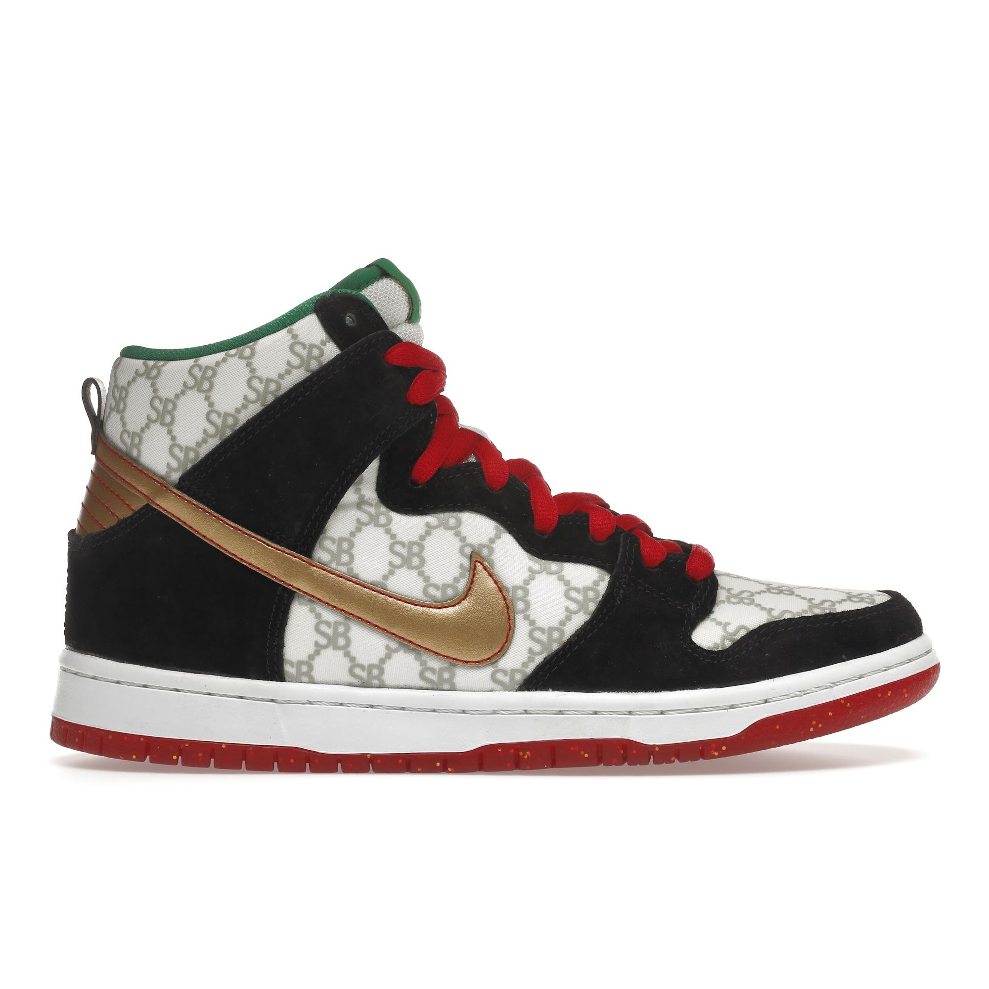 

Мужские кроссовки Nike Black Sheep x Dunk High SB Paid In Full White Metallic-Gold-Black 313171-170