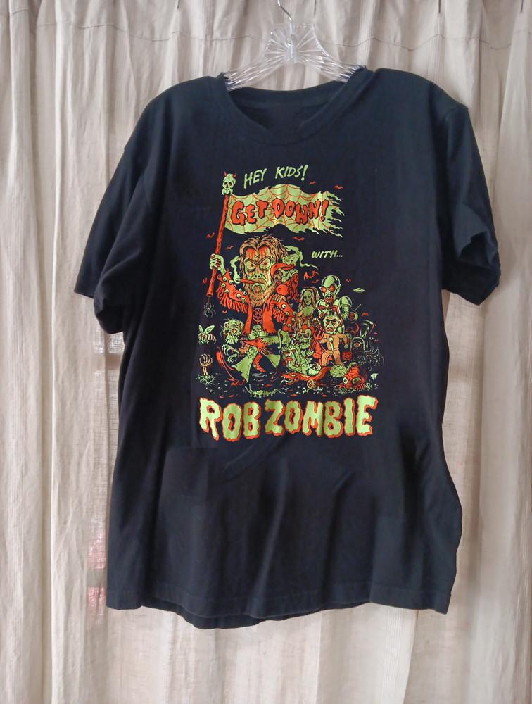

Rob Zombie Band Get Down T-shirt S to 5XL NE268 Unisex T-Shirt XL