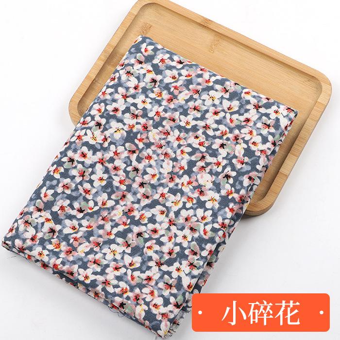 0.5m/1m/2m Vintage Ethnic Style Cotton Linen Printed Fabric for Tablecloths, Sofa Blankets Dresses Handmade DIY Clothing Fabrics