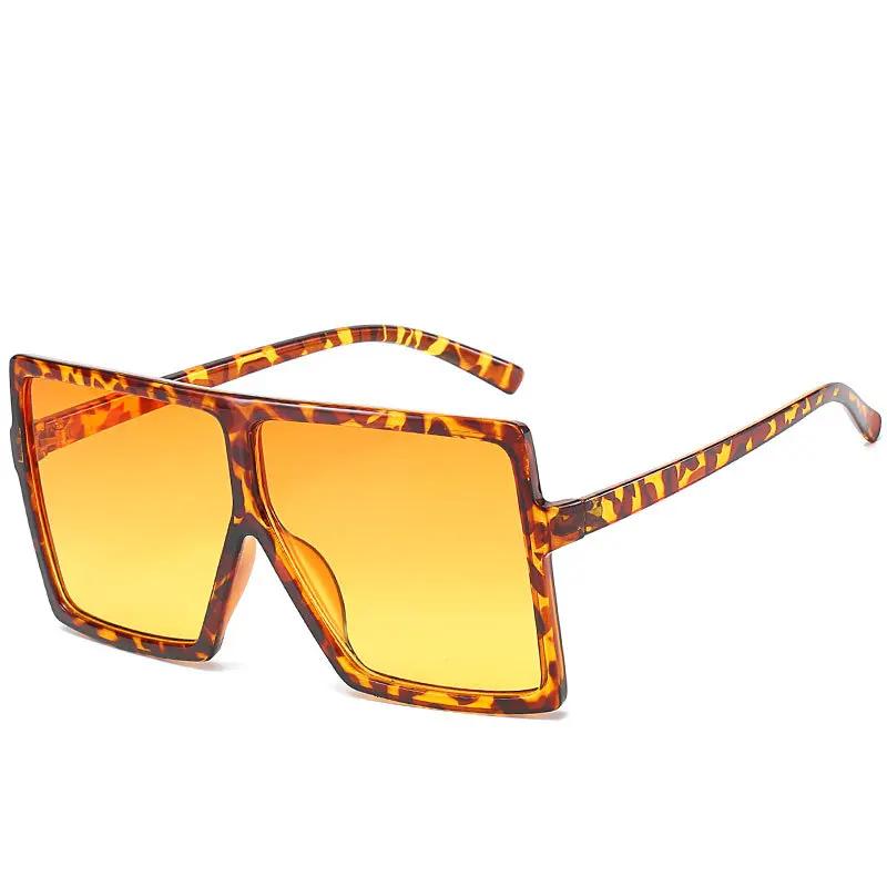 

Fashionable Vintage Oversized Square Sunglasses ladies For Men Sun Glasses Punk Popular Big Frame Luxury Designer Colorful Eyeglasses