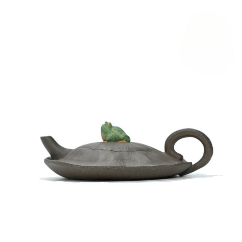 

100ml Ancient Yixing Purple Clay Teapots Handmade Frog Pot Raw Ore Section Powder Slurry Mud Kettle With Filter Zisha Tea Set