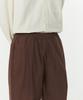 Musinsa Standard Cotton Deep Tuck Wide Elastic Waist Pants [Baroque Brown]