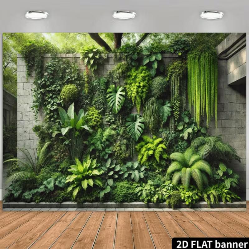 2D Botanical Wall Tapestry for Studio, Office & Social Media Content Creation 47.2x31.5inch/120*80cm