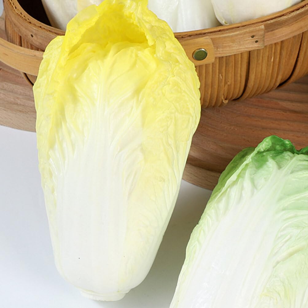 TOYMYTOY Fake Vegetable Artificial Realistic Chinese Cabbage Restaurant Display Green Model, Vegetables, Model, Prop,