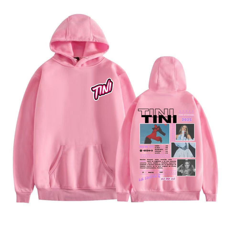Singer TINI STOESSEL Album 2025 Tour Cover Hoodies Men Women Clothing Fashion Aesthetic Sweatshirts Casual Comfort Fleece Hoodie