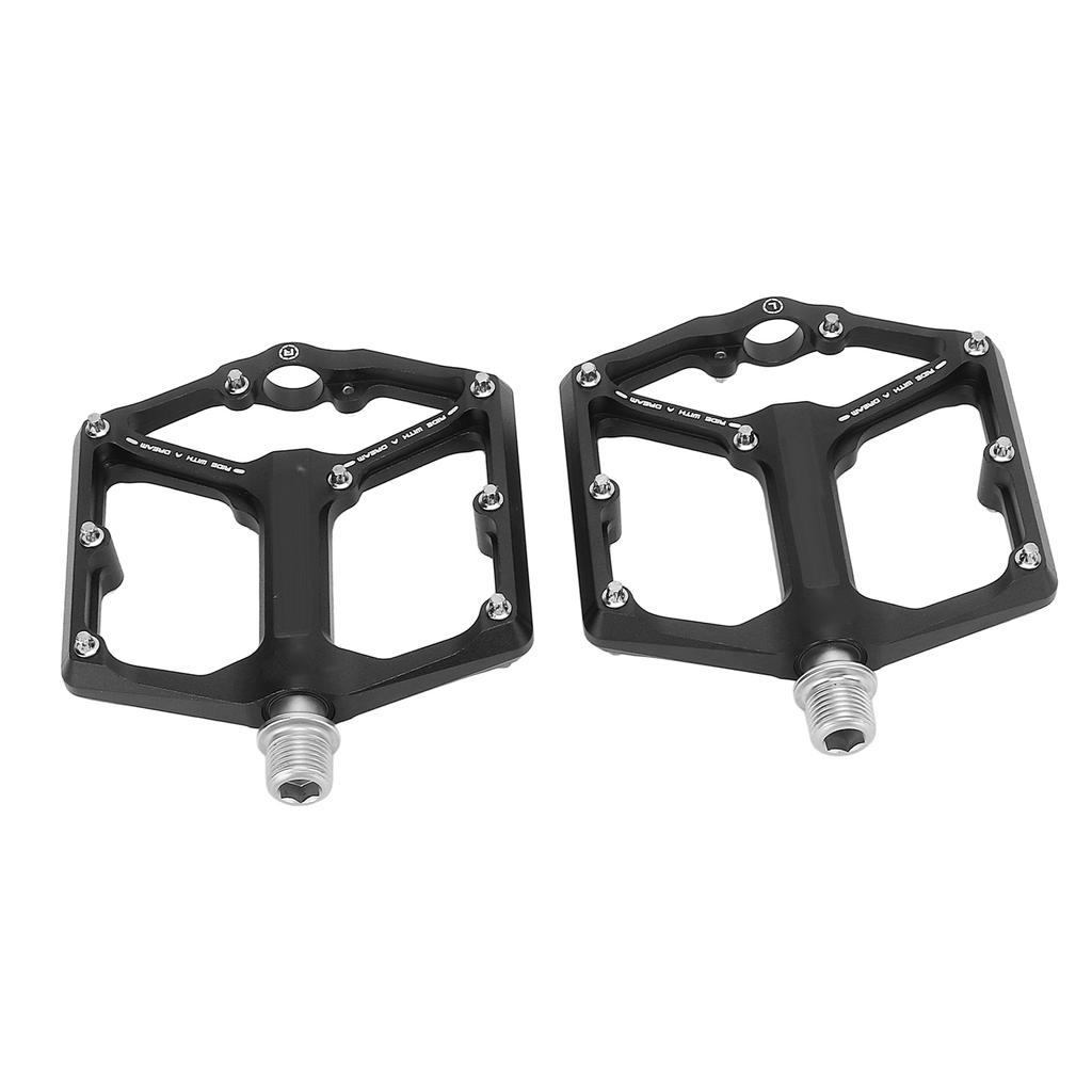 2 PCS Bicycle Pedal Enlarged Widened Non Slip 3 Peilin Black Aluminum Alloy Mountain Bike Pedal Bearing Pedal
