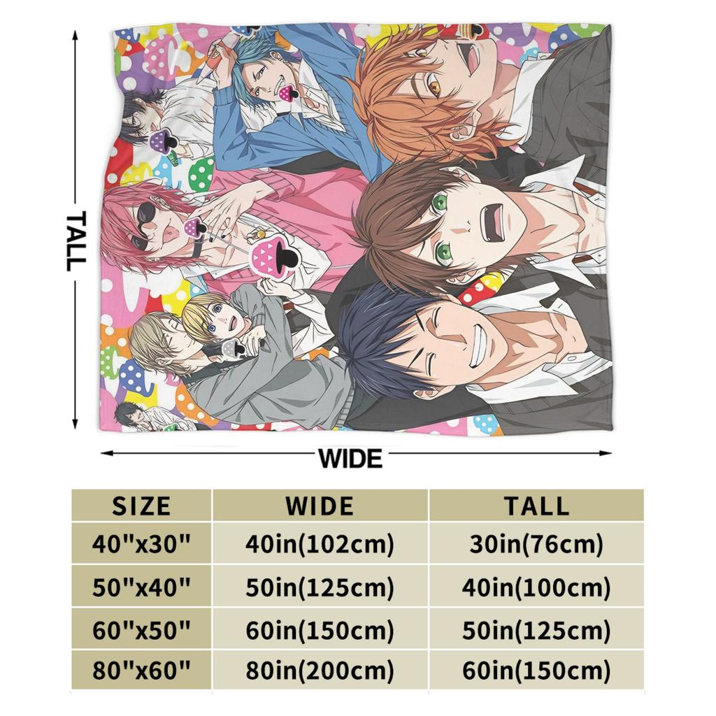 Yarichin B Club Yuri Blankets Quality Soft Throw Blanket Winter Camping Couch Bed Fluffy Bedspread