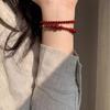 Rizhao Xiangjiang Vermilion Red Beaded Bracelet: New Chinese Style, Exquisite Layered Design.