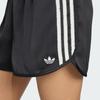 Adidas Originals Striped Logo Elastic Waist Casual Shorts Women shorts Black KC8816