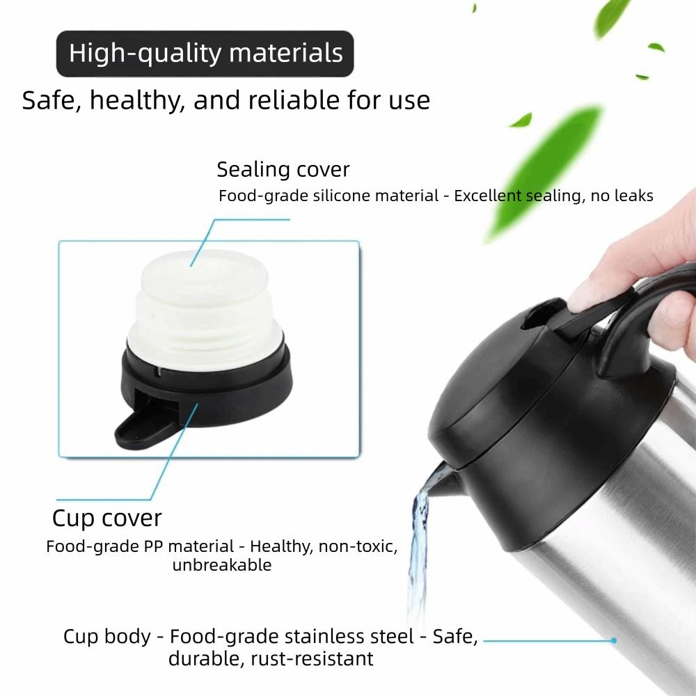 Portable Car Electric Kettle 12V24V Car Heated Water Bottle Coffee Tea Heating
