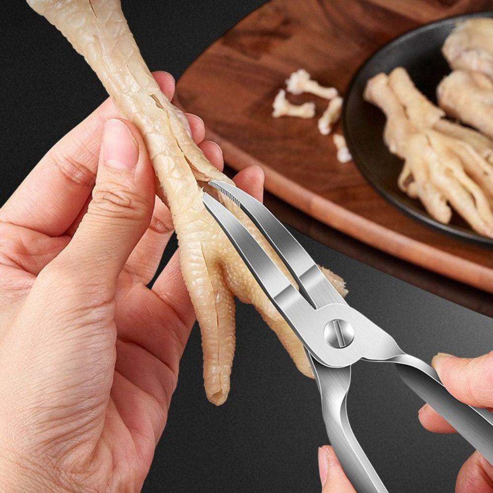 Curved Tip Chicken Claw Deboning Forcep Professional Claw Bone Removal Tool  Vegetable Market