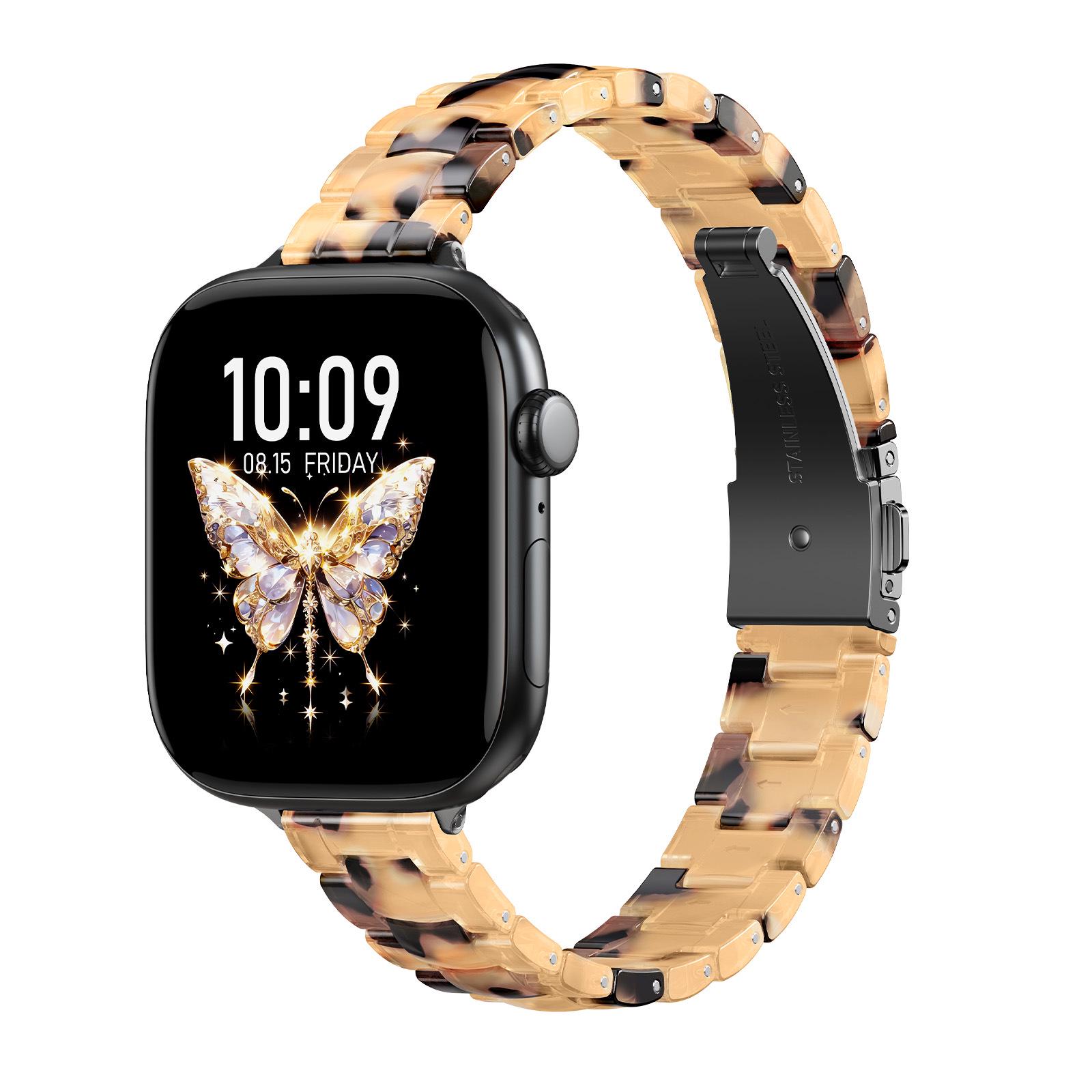 

Совместимый смоляной трехзвенный ремешок для часов Apple iWatch S11, 14 мм - Тонкий и стильный дизайн 42/44/45/46/49mm