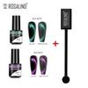 ROSALIN 3PCS Cat's Eye Gel Nail Polish With Magnet Tool Semi Permanent UV Gel Polish Magnetic Nail Art Design