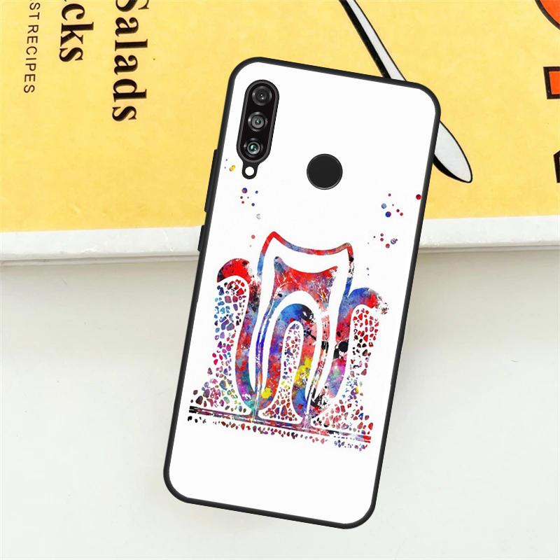 Dental Definitions Tooth For Huawei Nova 3i 7i 8i 11i Y60 Y70 Y90 Y61 Y91 Nova 11 9 10 SE P30 Pro P20 P40 Lite Case