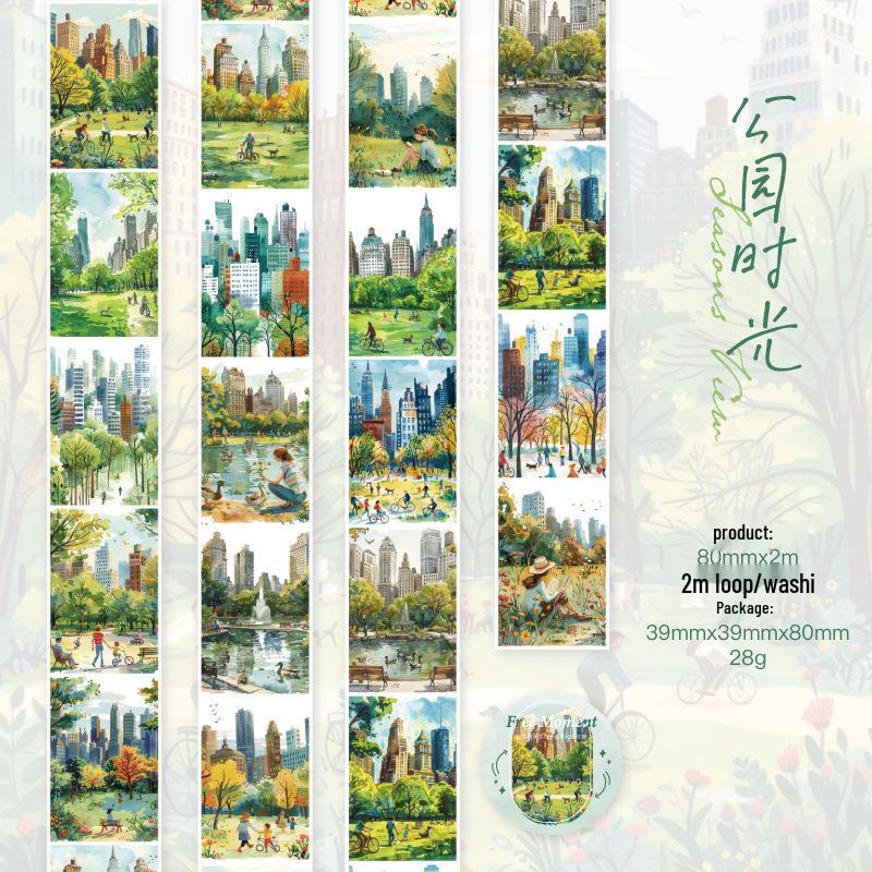 

Сутінковий Безтурботний Момент Малярний Скотч: Ілюстрація міського пейзажу та людей