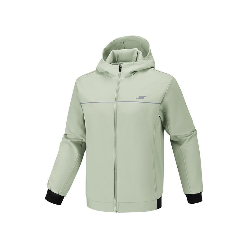 Skechers Zipper Long Sleeve Breathable Solid Color Hooded Jacket Men jackets P126M001-05CQ M