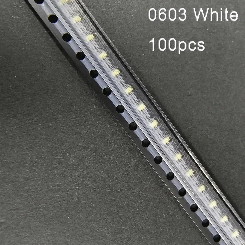 100 Stück 0603 0805 SMD LED Diode Highlight Leuchtdiode LED Chip 5 Farben Miniatur-LED Rot Weiß Gelb Grün Blau DIY-Kit