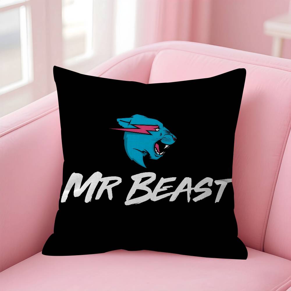 Game Blogger Logo Mr-Beasts Cushion Cover 30X50 Polyester Sofa Cushions Decorative Throw Pillows Home Decoration Pillowcover