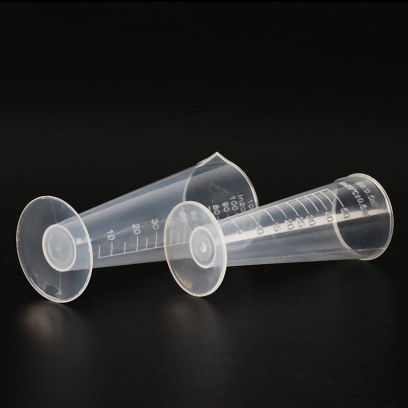 100ml Plastic Measuring Cup Transparent Scale Measuring Cup Pour Spout Without Handle Liquid Container For Kitchen Bar Supplies
