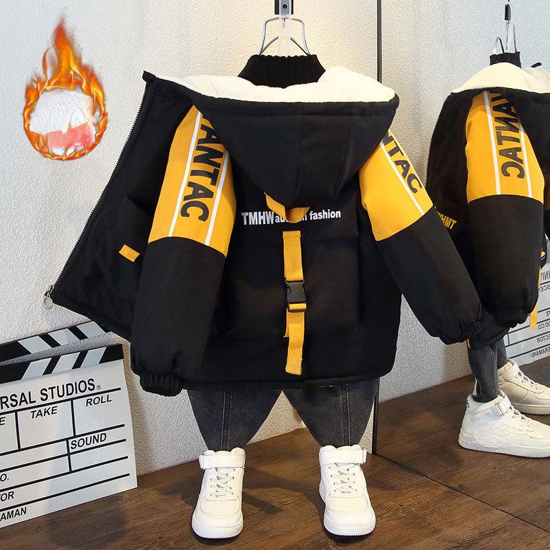 

Детское толстое пальто, осеннее и зимнее повседневное флисовое пальто для мальчиков 140cm