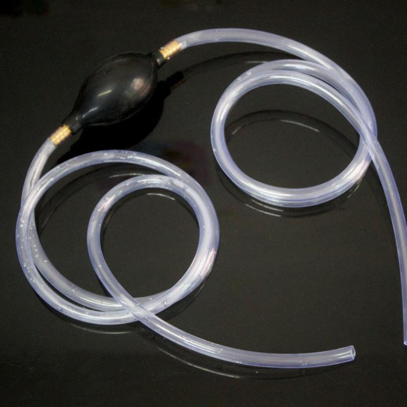 Universal Car Fuel Transfer Pump Hand Siphon Pvc Hose For Gas Oil Durable Manual Suction Liquid Extractor Auto Accessory