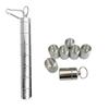 Reise Medikamentenbox 7 Fächer Pillendose Etui Organizer Etui Aluminiumlegierung Für Reisen Altenpflege Outdoor-Aktivitäten