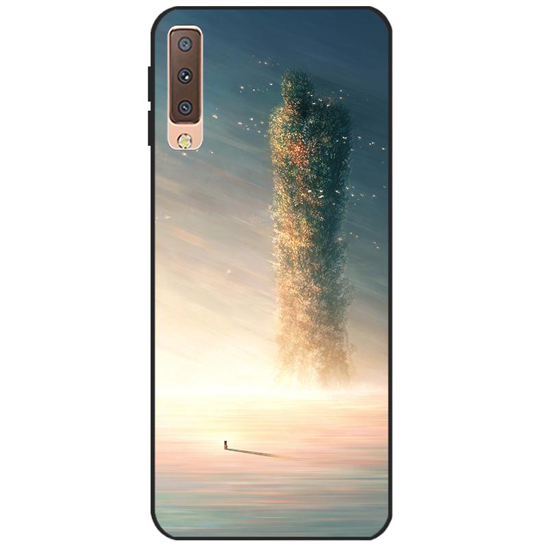 Cases For Samsung Galaxy A7 2018 Cover Silicon Color Phone Case Cover For Samsung A7 2018 A750 A750F 6.0 Inch Protective Shell