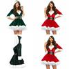 Cozy Santa Claus Christmas Costume For Women Featuring Breathable And Warm Material