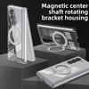 Magnetische Anziehung Für Samsung Galaxy Z Fold 7 6 5 Fold7 Schutzhülle 360° Transparenter Rotierender Halter Scharnier PC Handyhülle