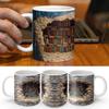 Bibliotheksregal Tasse, Coole Lesezeichen Keramik Kaffeetasse, Buchliebhaber Geschenk, Kreative Buchclub Tasse Kaffeetasse