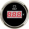 Custom 52MM Gauge Voltmeter 8-32V  Marine Volt Meter Auto Voltmeter Universal Voltage Boat Automobile With Red Backlight 12V 24V