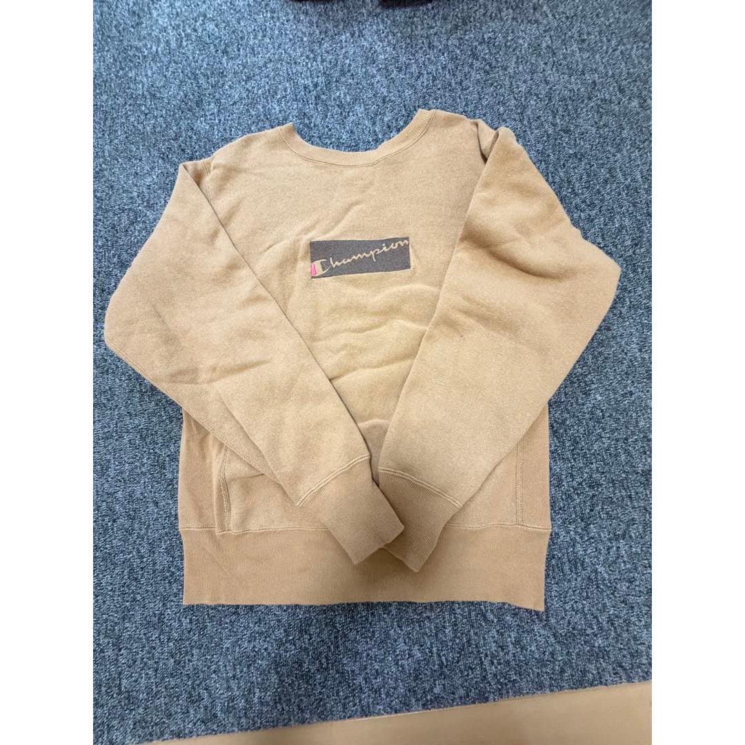 Used Champion Reverse Weave Sweat Beige Embroidered Logo