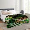 Polynesian tribal patterns Blanket for Sofa Bed Travel Camping Living Room Office Conditioning Blanket for All Seasons Gifts