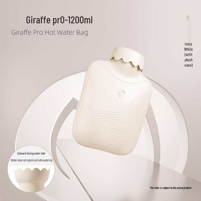 Thickened Cute Plush Hot Water Bottle - Old-Fashioned, Explosion-Proof Design for Warm Feet, Bed Heating, and Hot Compress Therapy